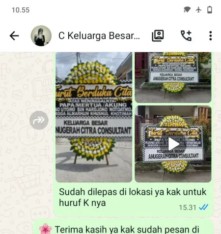 Pengiriman Papan Bunga Duka Baledono Purworejo