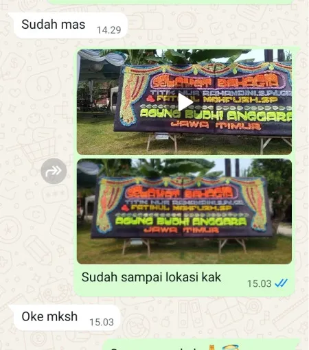 Pengiriman Papan Bunga Baledono Purworejo